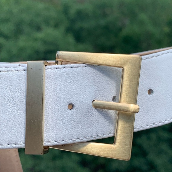 Adrienne Vittadini White Leather Sandals Heels‎ - Picture 4 of 10